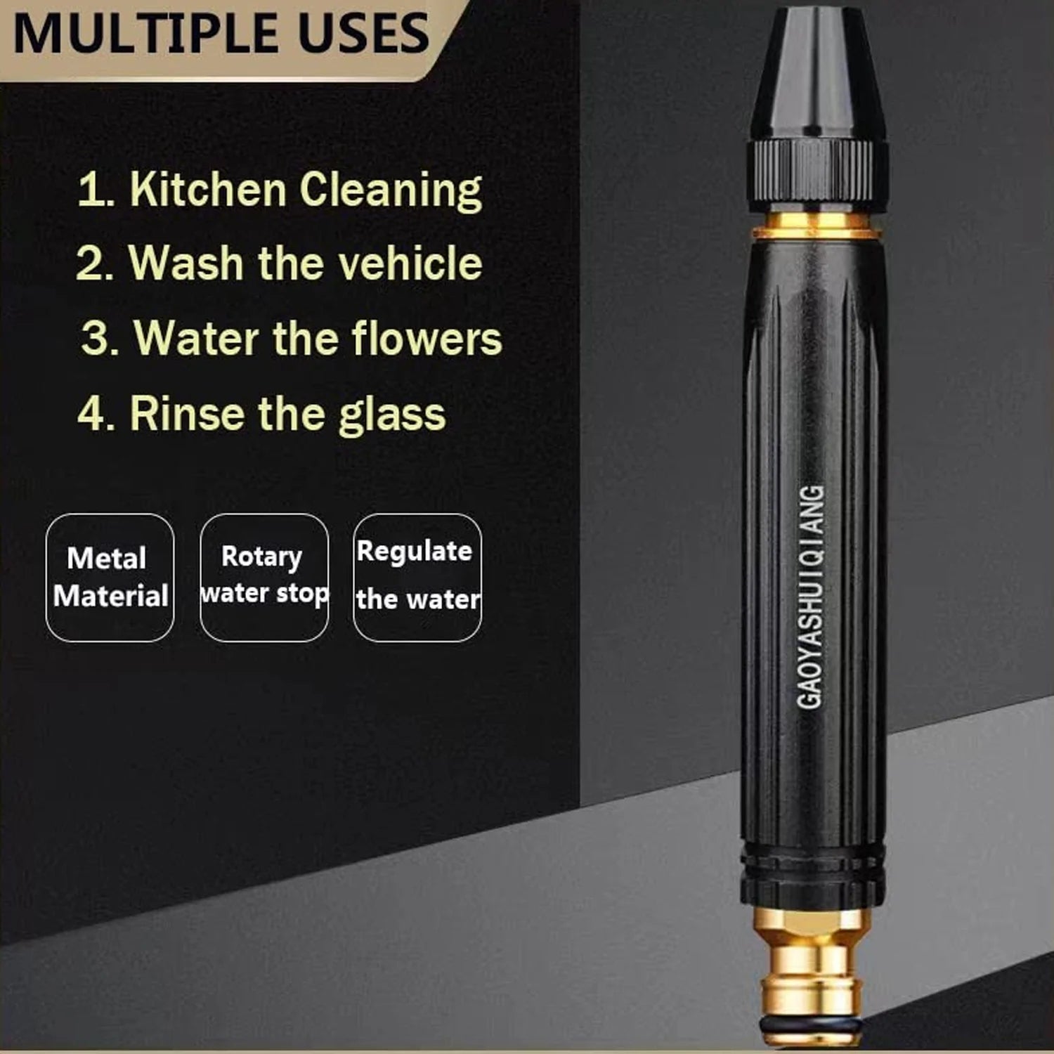 9090 High Pressure Water Gun Nozzle Car Wash Water Gun Nozzle Alloy Garden Nozzle Spray Gun 9090 High Pressure Water Gun Nozzle Car Wash Water Gun Nozzle Alloy Garden Nozzle Spray Gun